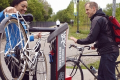 Station deluxe réparation de vélo : Utilisation à deux vélos