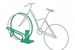support vélo extérieur VelOne avec vélo