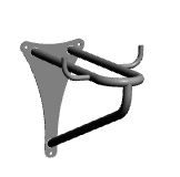 secure wall mount bike rack