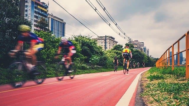 Fietspaden in grote steden