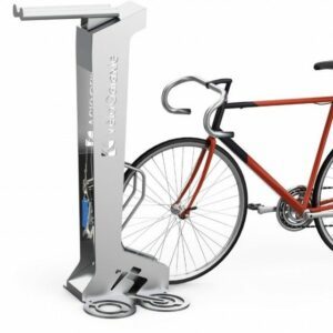 bike station for inflating and repairing two bikes