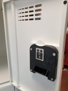 VelCase prisoner key coin mechanism - interior locker with or without electric bike charging station