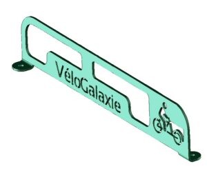 engate seguro para bicicleta de carga vista superior VelCargo VelCargo / 2 rack de bicicleta de carga