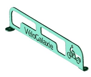 attache securisee pour velo cargo vue de dessus VelCargo VelCargo - arceau 2 vélos cargo