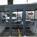 VelParc Mesh shelter - Painted VelTwo supports - ALSTOM BELGIUM -2020