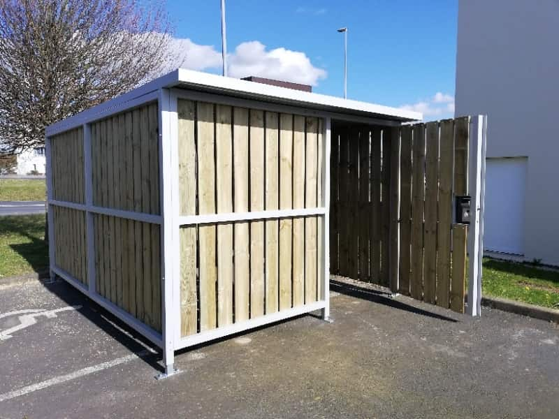 Secure bicycle shelter VelParc Bois - CCI CAEN March 2021