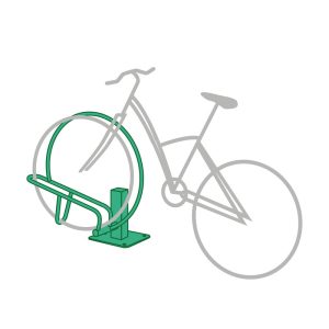 Suporte para uma bicicleta VelOne para cacifos seguros VelCoffre Velo Galaxie VelCoffre / cacifo fechado e individual para bicicletas