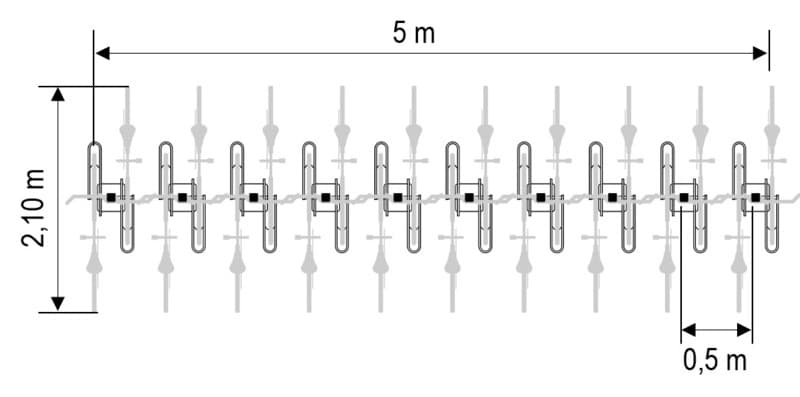 dubbelzijdige fietsstang