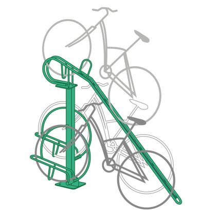 VelhupConfort Parking Longrine / appui autoportant sans perçage de dalle pour support vélos