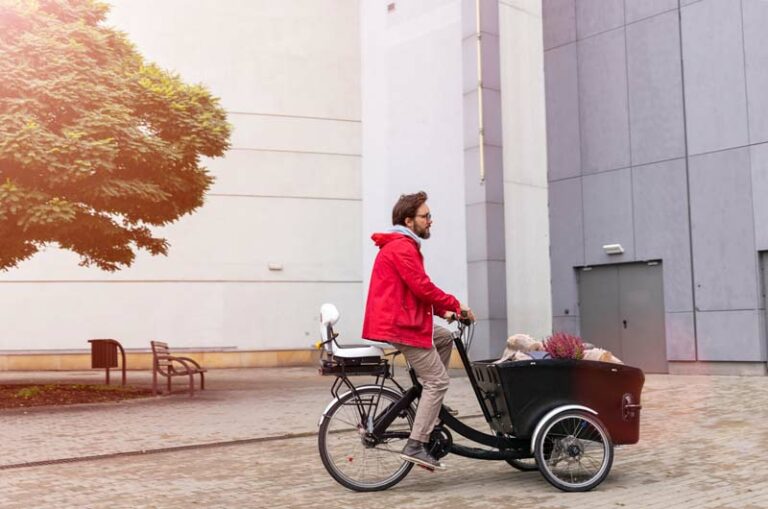 stadsbakfiets parkeren bakfiets