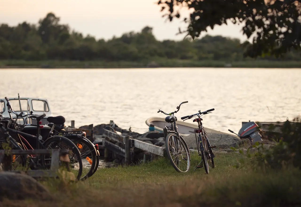 Cycliste en milieu rural