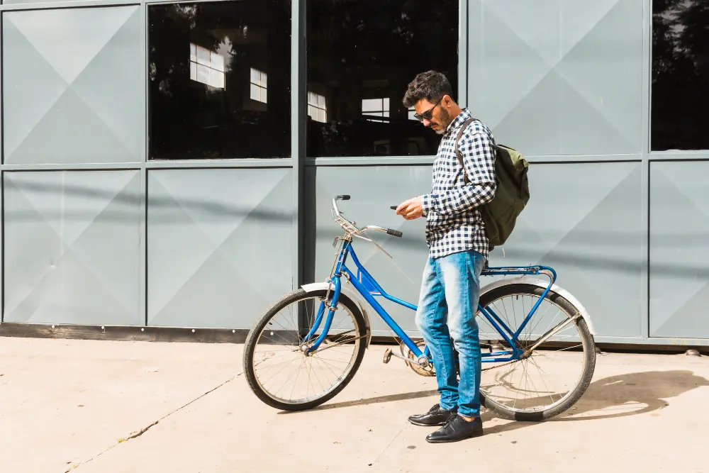 Aparcamiento de bicicletas en las estaciones