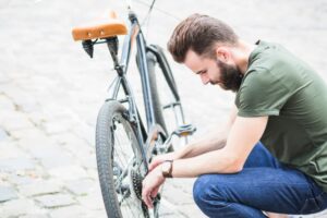 Bike maintenance in the city