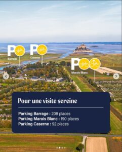 Publication Instagram Mon St Michel emplacement velo