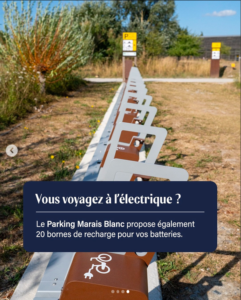 Publication Instagram Mon St Michel rack velo