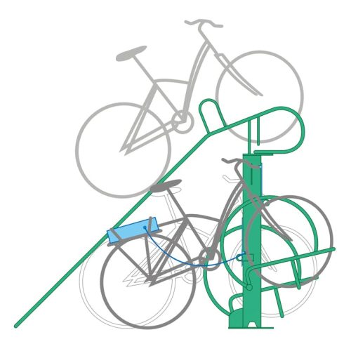 Doppeldecker-Fahrradständer-mit-Steckdosen