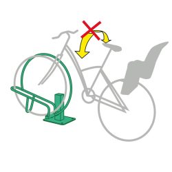 suporte de bicicleta anti-queda