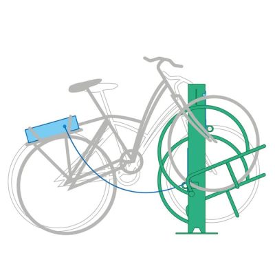 support et borne de recharge Velec Duo pour 2 vélos électriques ou classiques